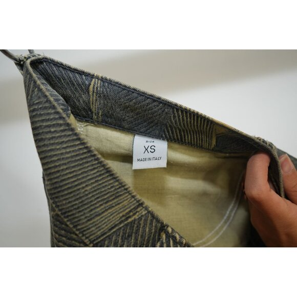 VTG Roberto Cavalli Textured Pattern Straight Leg Denim Jeans Gray W31 Men's - Picture 12 of 12